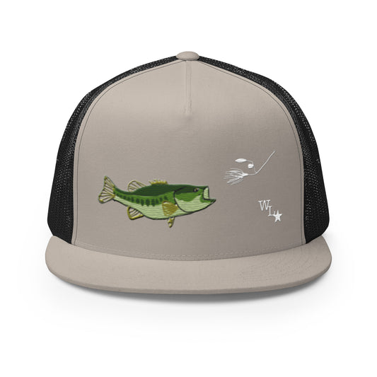 Largemouth Bass 5 Panel Trucker