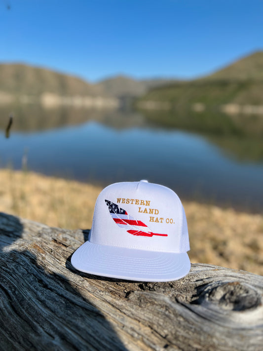 American Flag Feather 5 Panel
